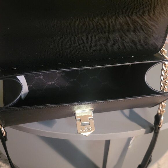 Aldo Black and Gold Shoulder Bag - Picture 2 of 2